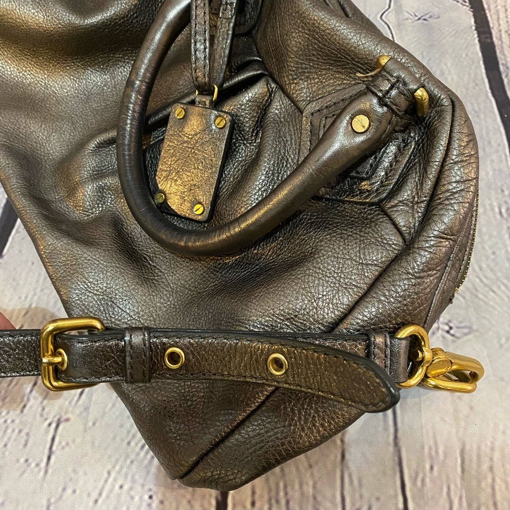 Marc by Marc Jacobs leather metallic handbag - Picture 3 of 8